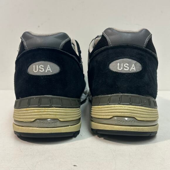 WORN TWICE New Balance 991 Black Nubuck Gray M991BK Made in USA EUC 16 Wide EE main image 7